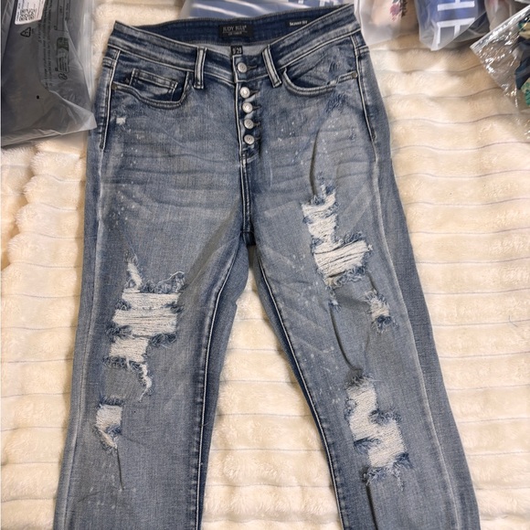 All Judy Blue : 2 for—$50!!! 
Judy Blue Distressed Denim Jeans NWT - Picture 2 of 2
